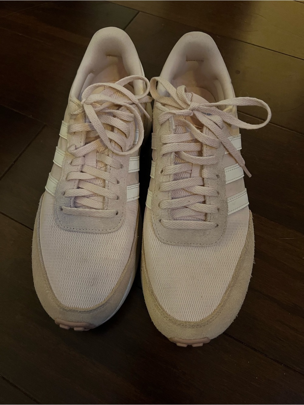 Adidas Women’s Pale Pink Retro Runner Sneakers - Picture 2 of 6